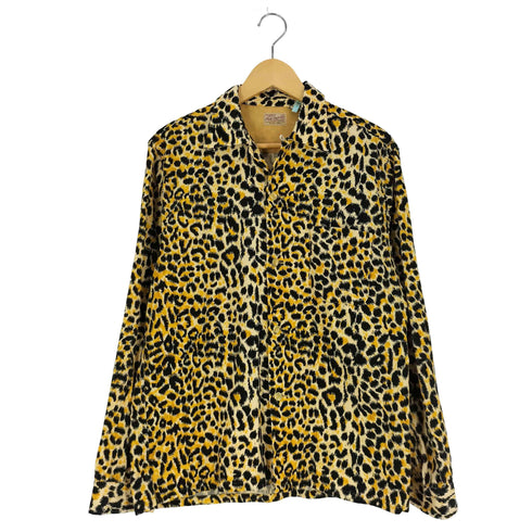 スタイルアイズ Style Eyes LEOPARD CORDUROY SPORTS SHIRT レオパード コーデュロイ オープンカラーシャツ メンズ JPN:L